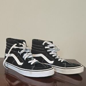 Vans High-Top Sneakers - Black and White